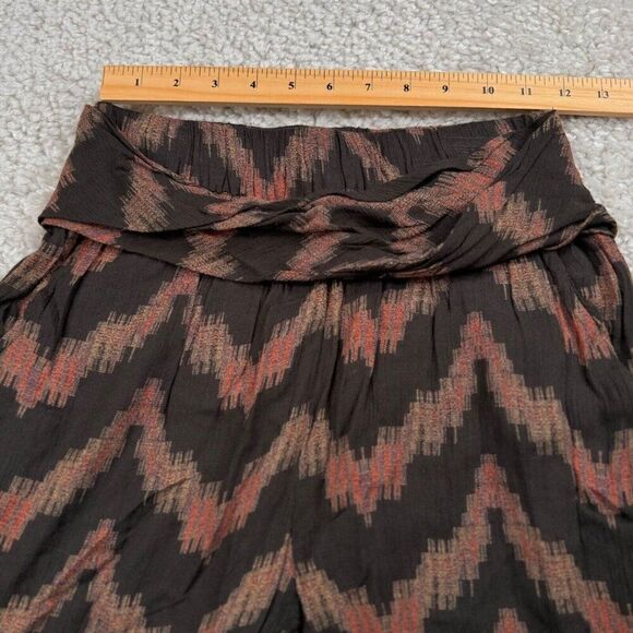 Free People Got Me Twisted Harem Pants Black Print - Picture 7 of 10